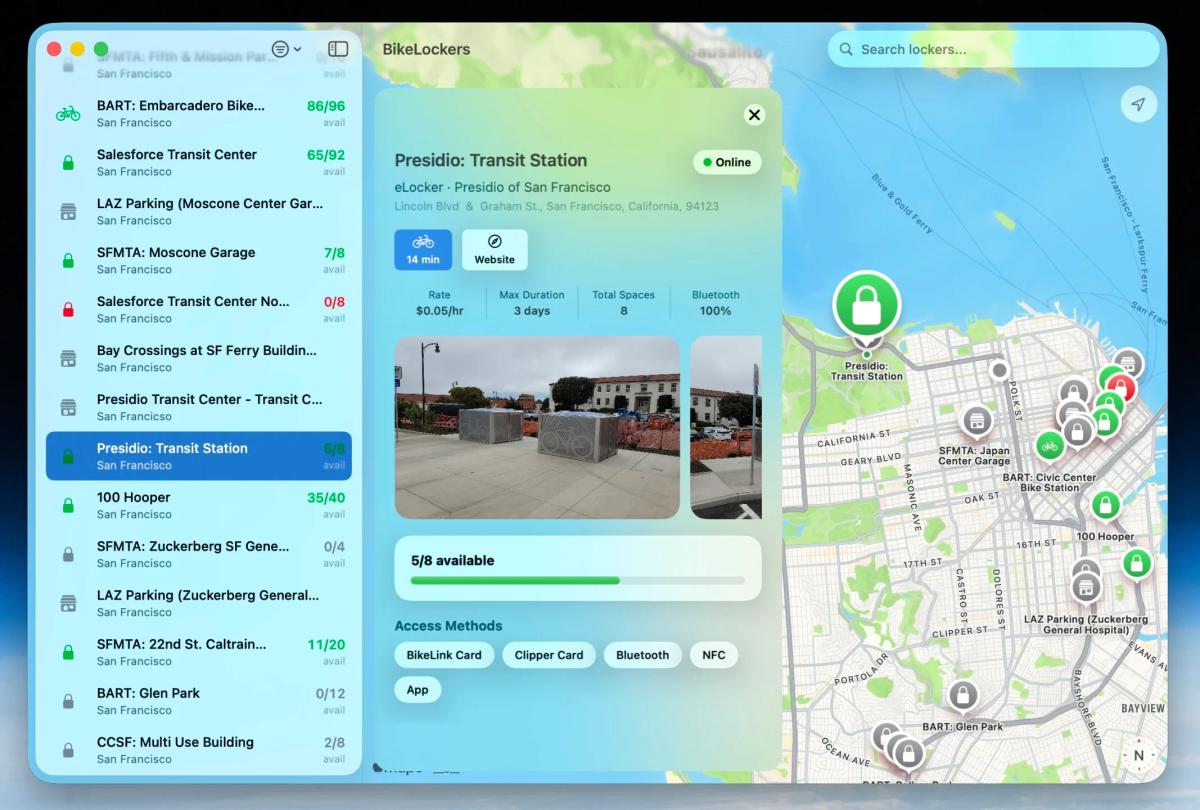 Apple Maps Needs Extensions for Bike Locker Data
