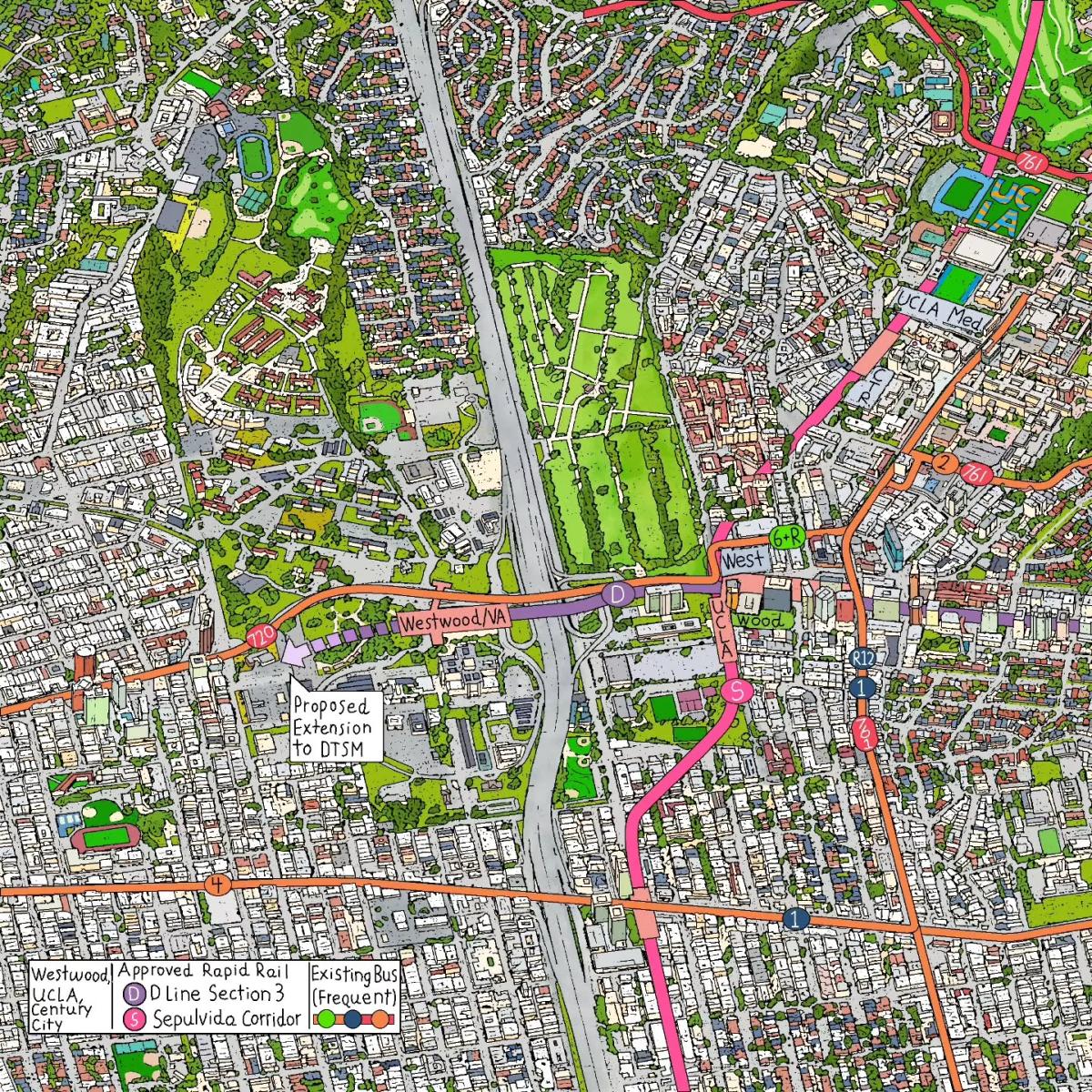 LA Metro D Line Section 3 Under Construction, Final Phase