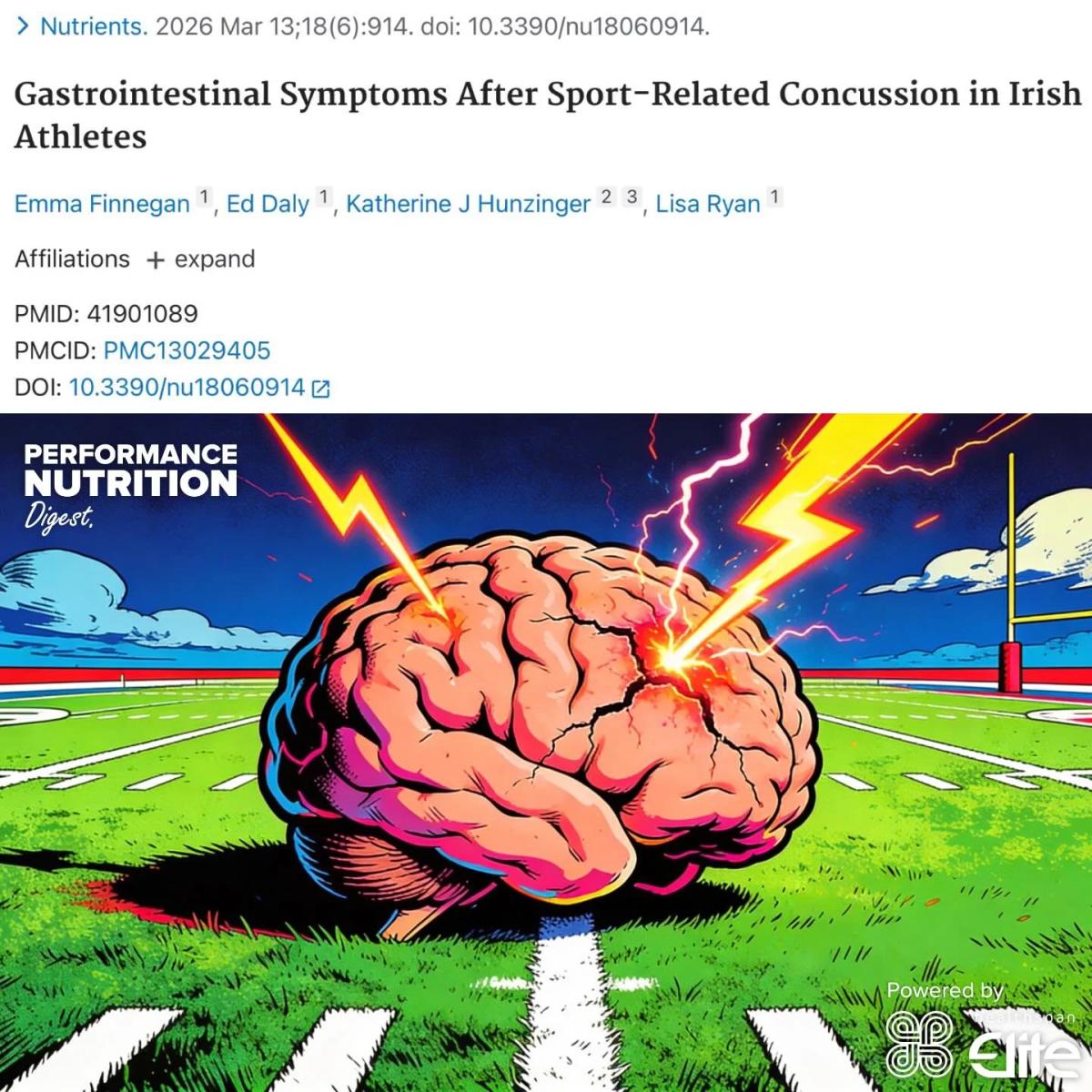 Over 90% Athletes Experience GI Issues After Concussion