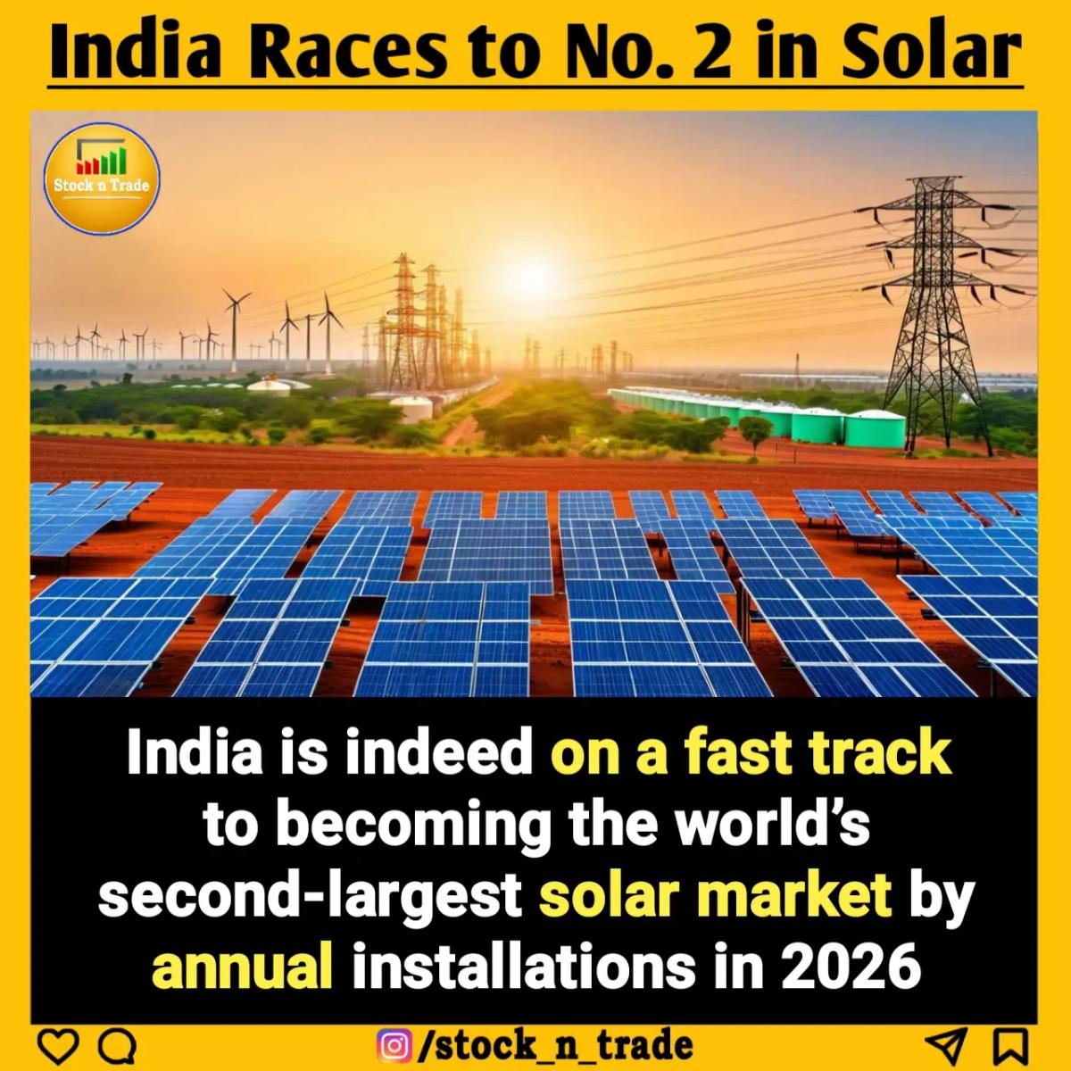 India Overtakes US for Second Spot in Solar Growth