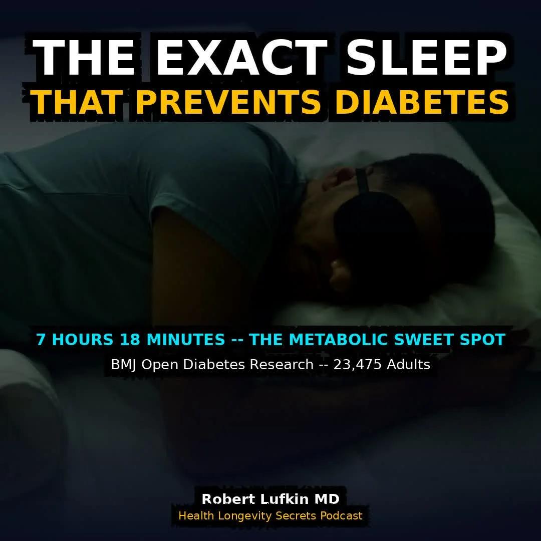 Optimal Sleep for Insulin Resistance: 7 Hours 18 Minutes