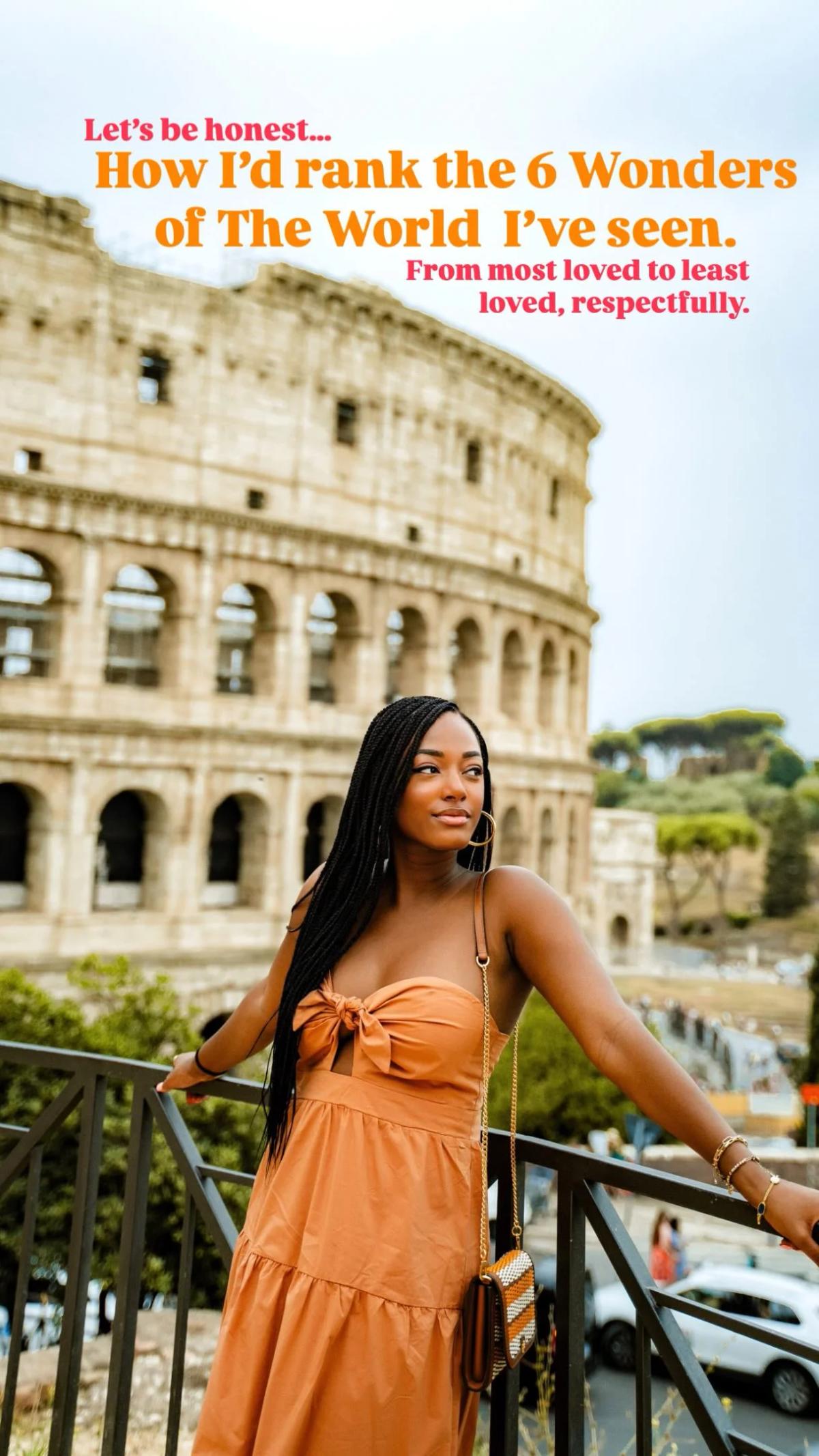 My Personal Ranking of Visited World Wonders