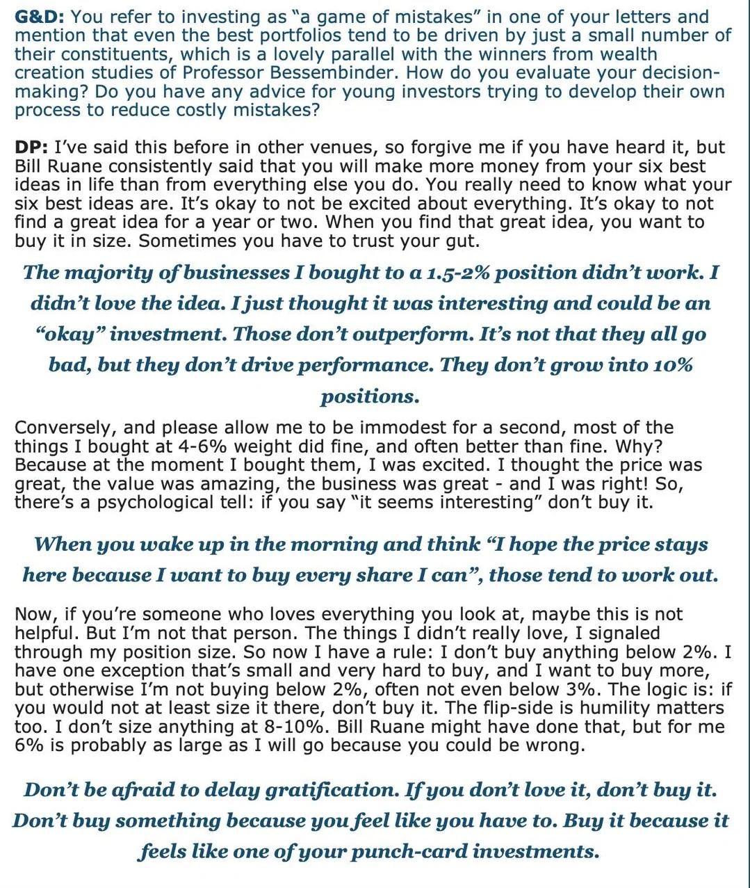 Bet Big on Your Six Best Ideas