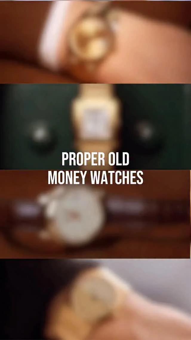 Timeless Luxury: Old Money Watches Define Elegance