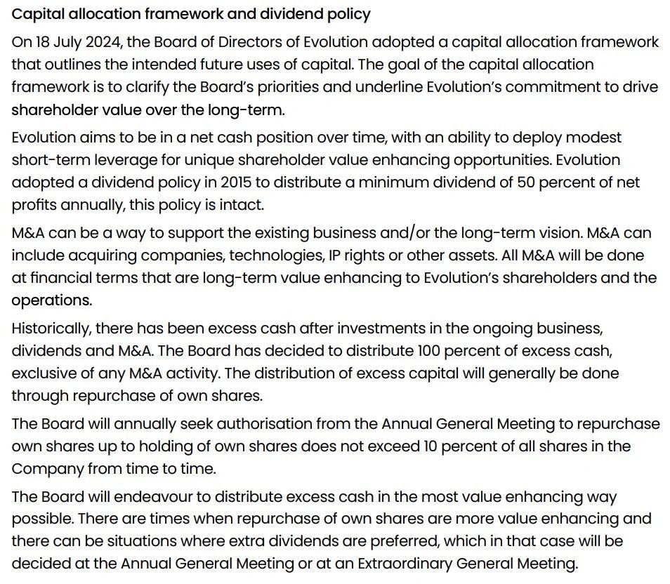 EVO Allocates All Excess Cash to Share Buybacks