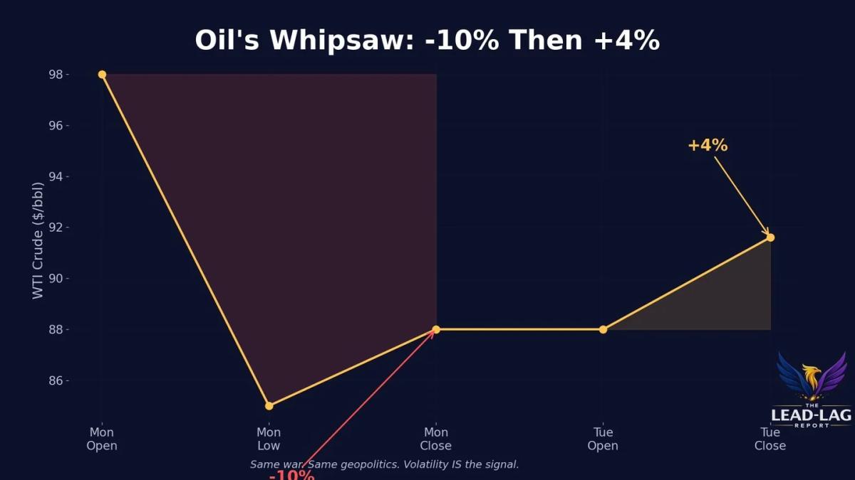Oil’s 14‑point Swing Signals Massive Unresolved Risk Premium