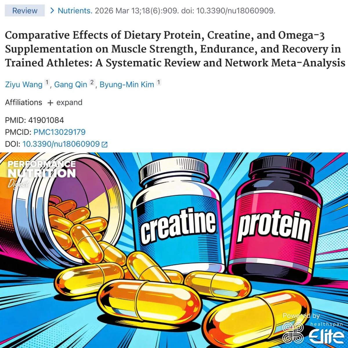 Creatine Outperforms Protein and Omega‑3 for Strength