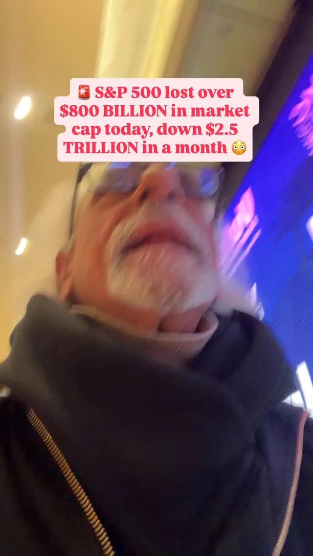 S&P 500 Sheds $800B, Down $2.5T Monthly