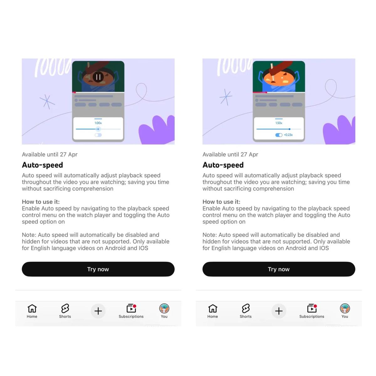 YouTube Tests Auto-Speed to Save Viewers' Time