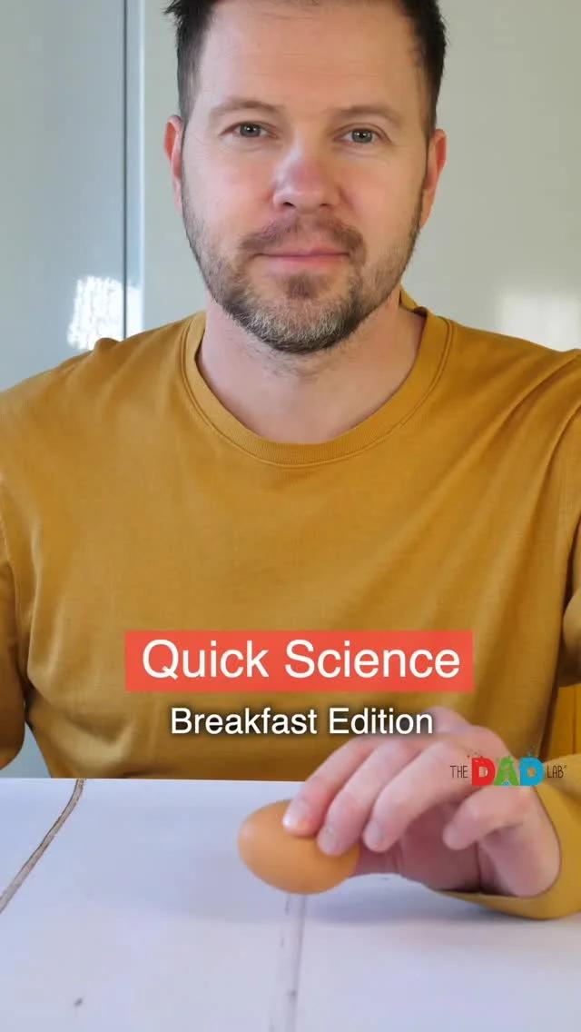 Spin a Boiled Egg to Make It Stand Upright