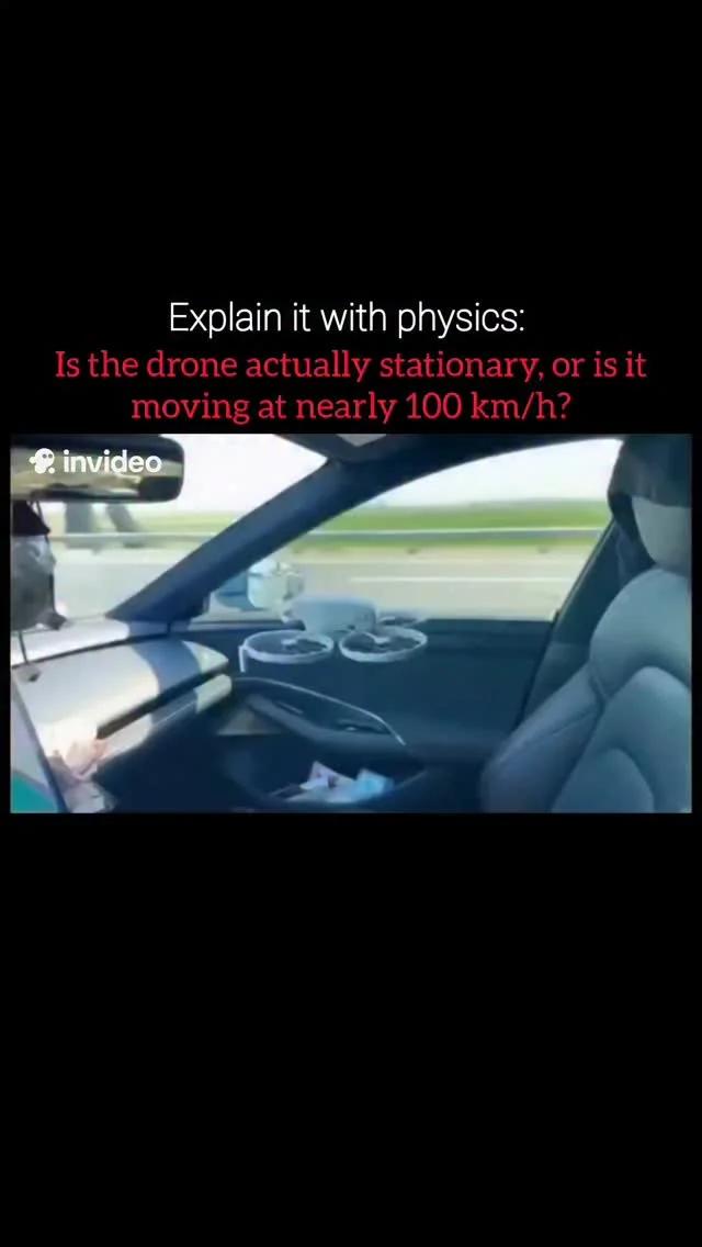 Speed Is Relative: Drone Moves 100 Km/H in Air