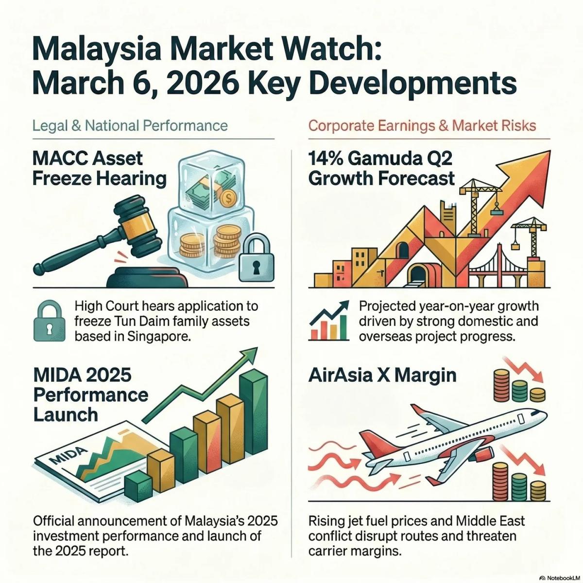Corporate Updates: Asset Freeze, Earnings, Investment Review, Margin Strain