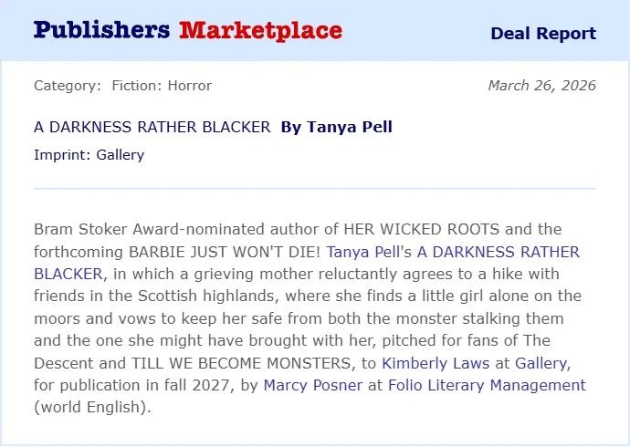 Women Outpace Men in Recent Horror Book Deals