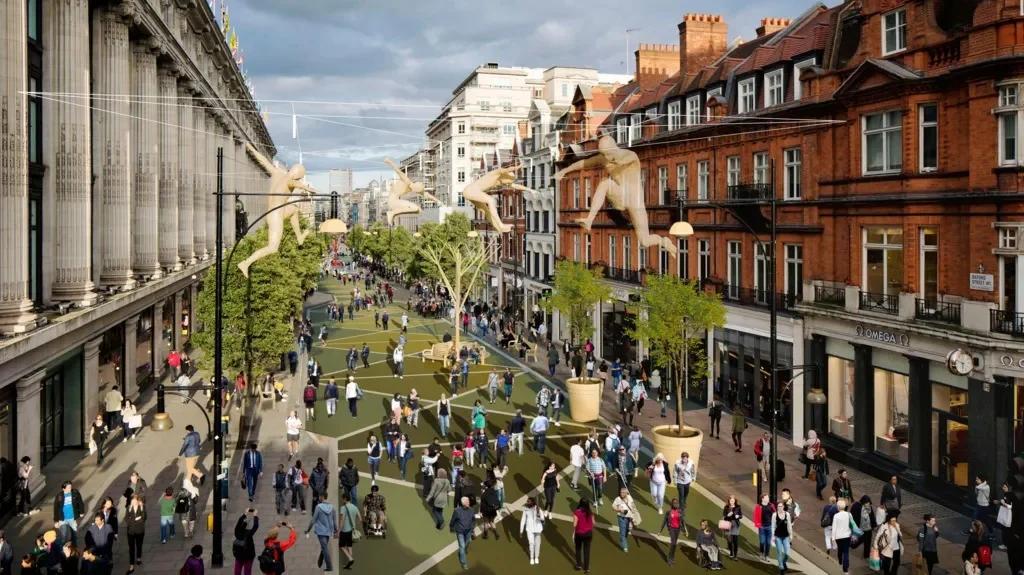 Oxford Street Goes Car-Free, Boosting Business and Pedestrians