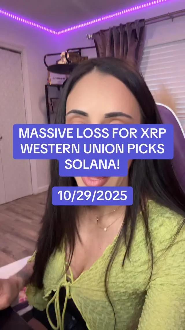 Western Union Chooses Solana, XRP Takes Massive Hit