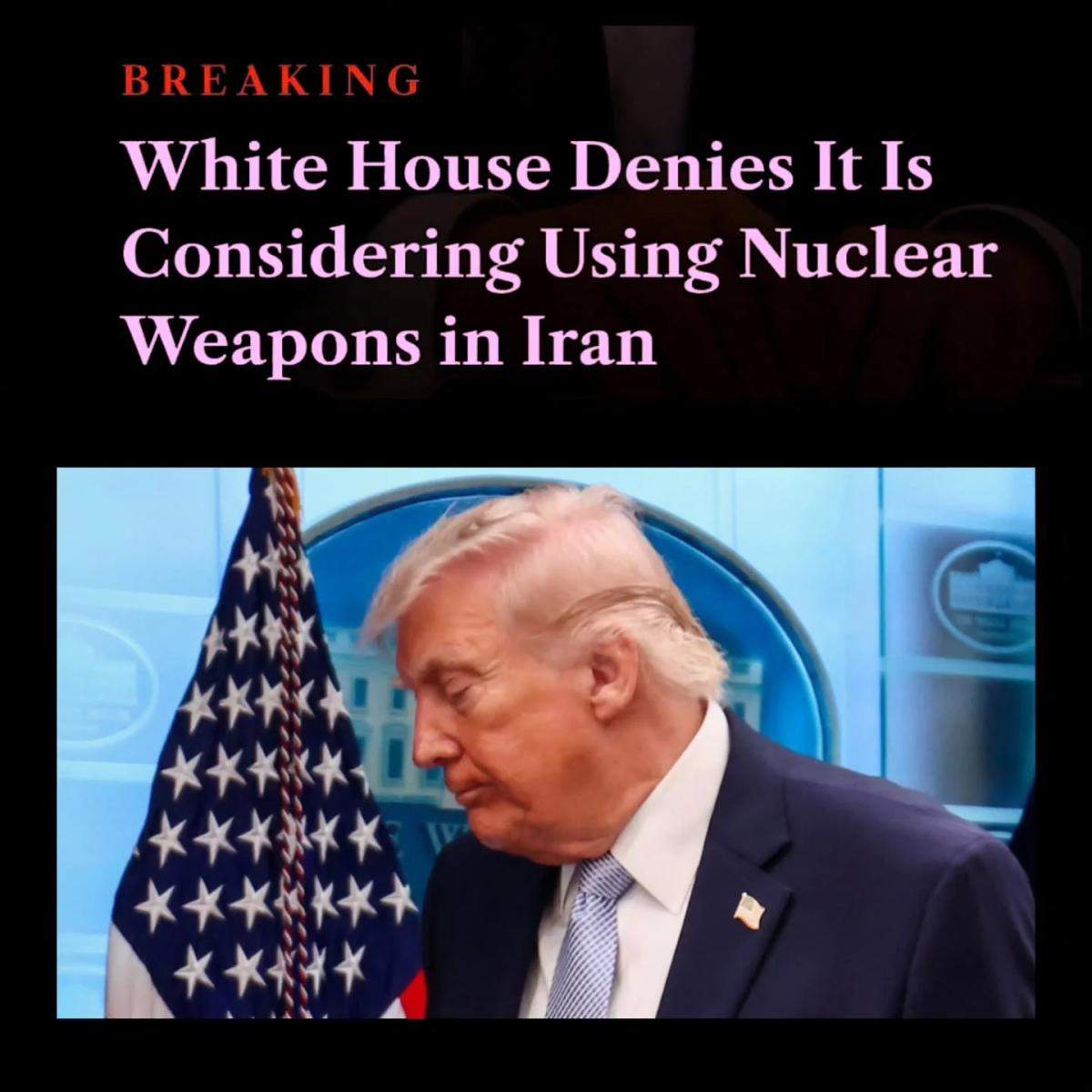 White House Denies VP Vance Hinted at Nuclear Strike