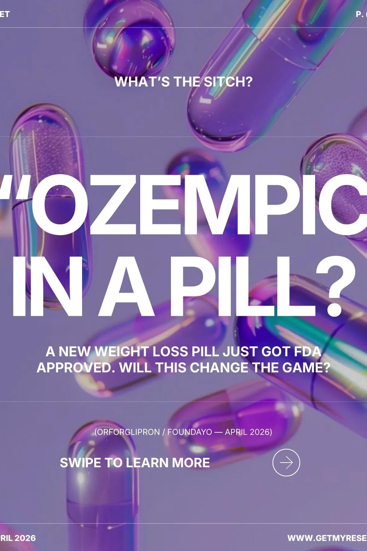 New FDA‑approved Oral Weight‑loss Pill Expands Patient Options