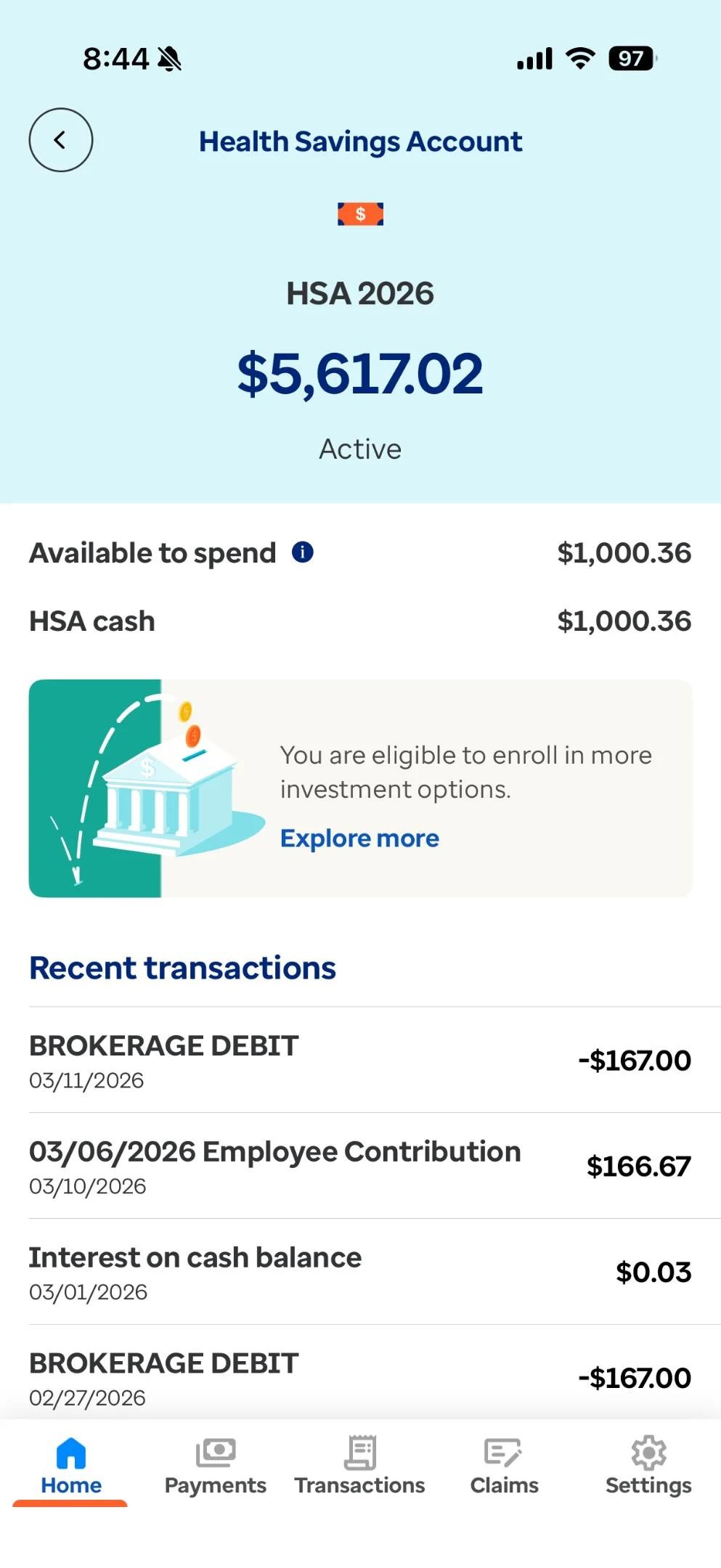 Growing HSA to $6k with Yearly $1k Boost