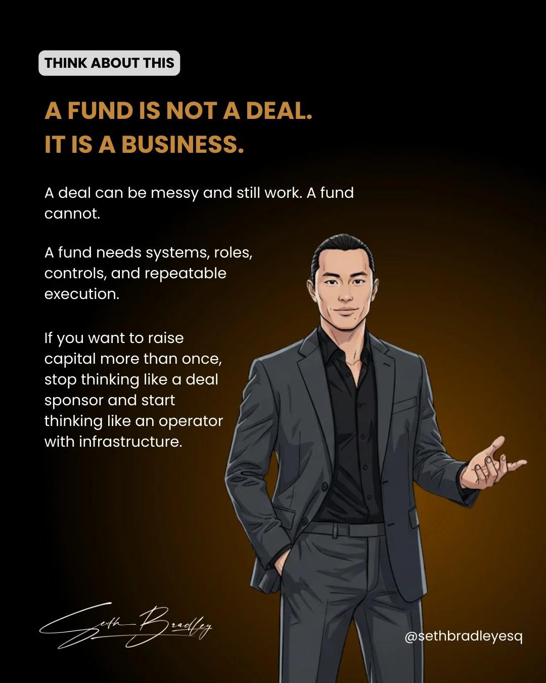 Funds Require Systems, Not Messy One‑Off Deals