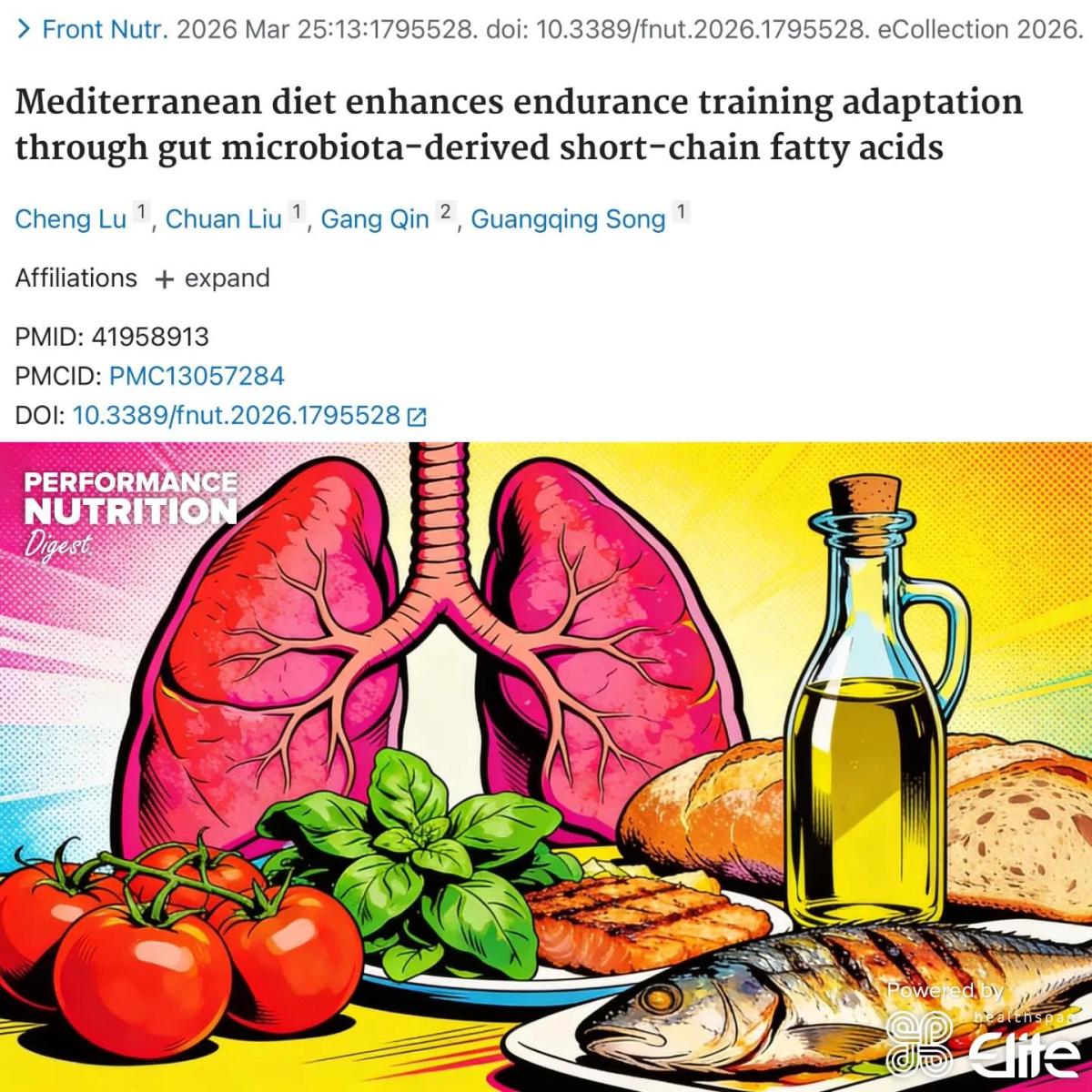 Mediterranean Diet Boosts VO2max in Endurance Athletes