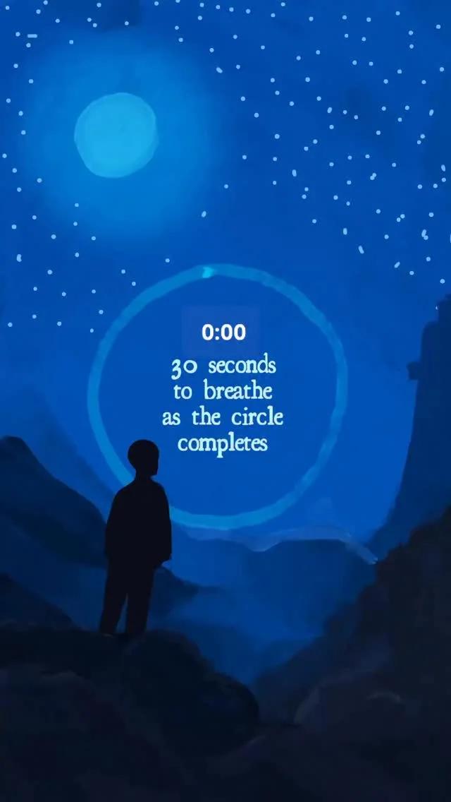 Take a 30‑second Breath in a Dreamy Circle