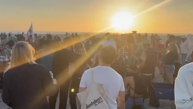 Weekly Sunset Drum Circle Melts Stress Hormones