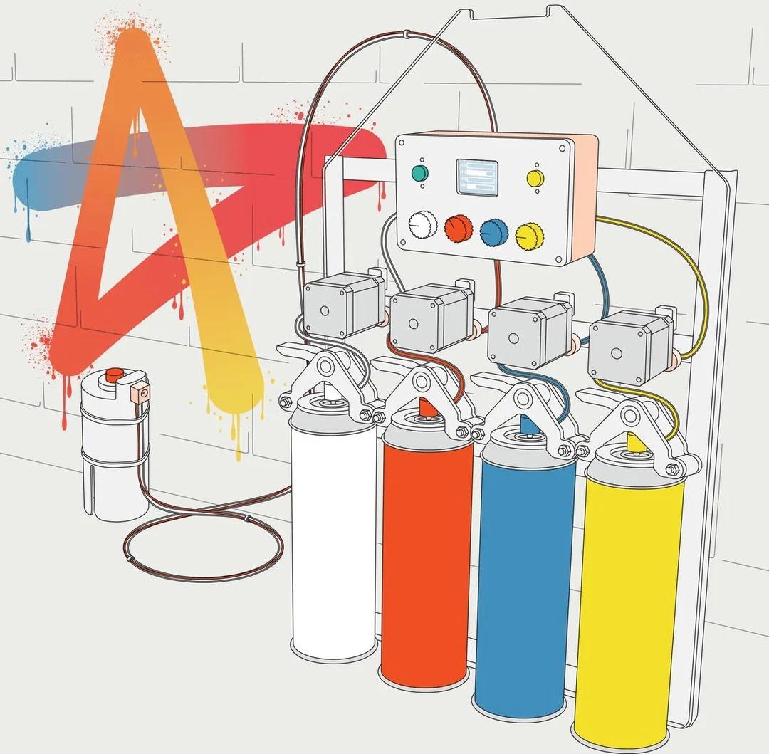 DIY Arduino Spray Paint Delivers 4,096 Colors for $150