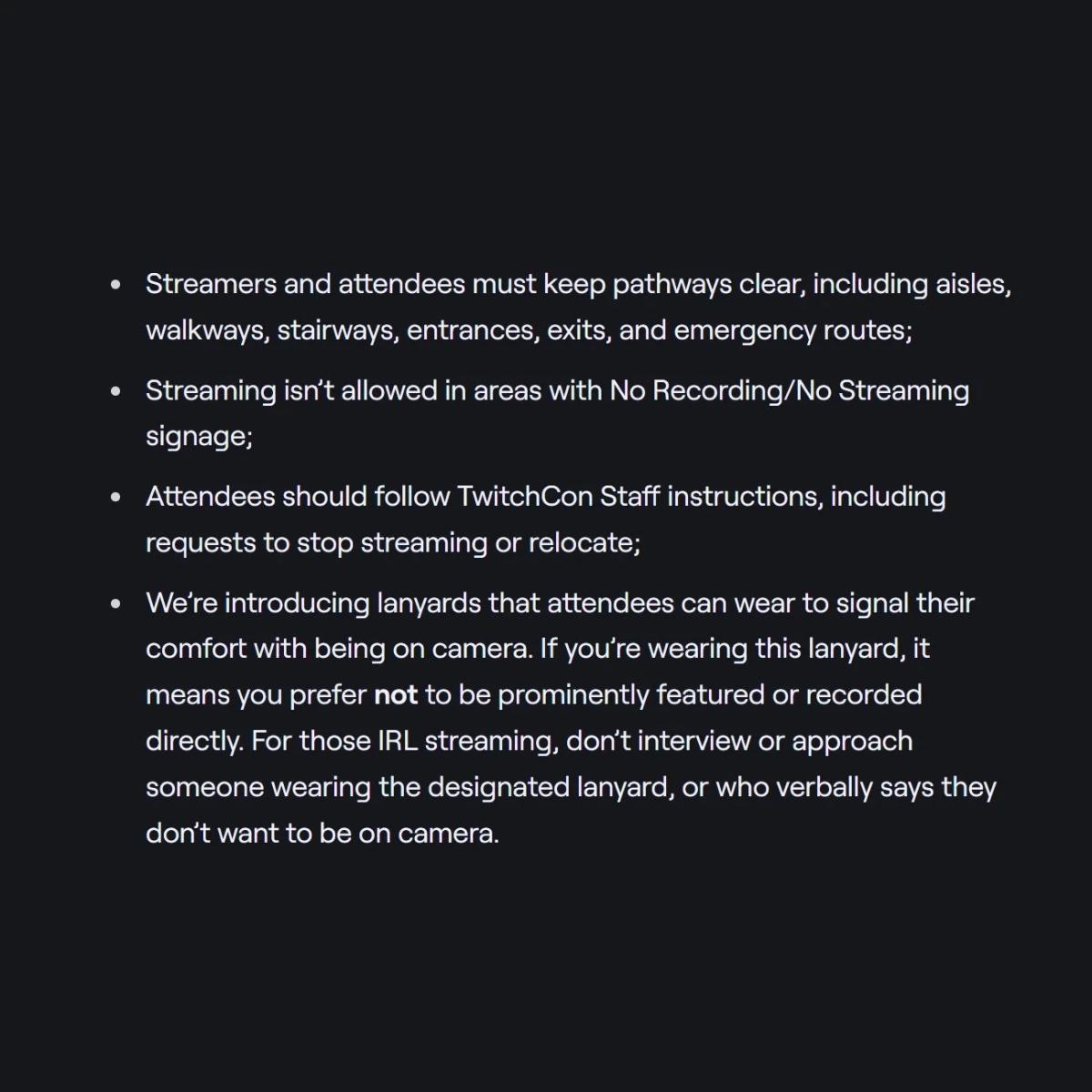 Twitchcon Enforces Strict Streaming Rules, Suspensions for Violations