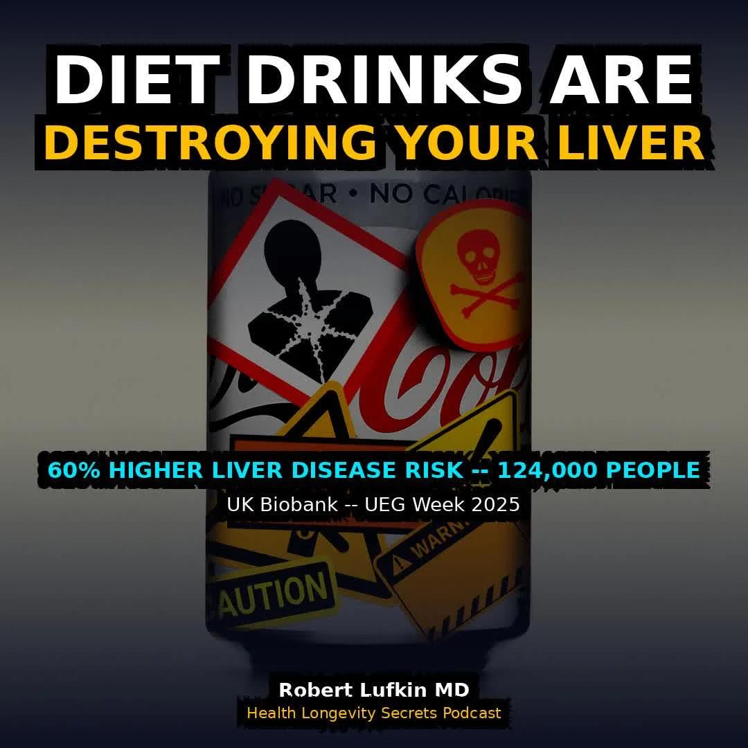 Diet Sodas Raise Liver Disease Risk as Much as Sugar
