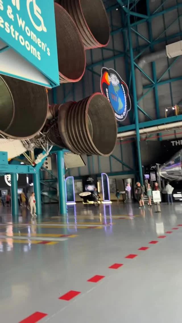 Mesmerized Walking Beneath Saturn V at Kennedy Space Center