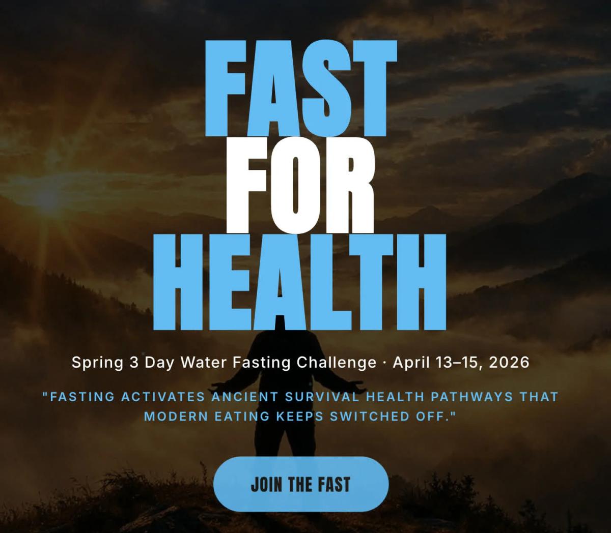 Join Free 3-Day Water Fasting Challenge with Experts