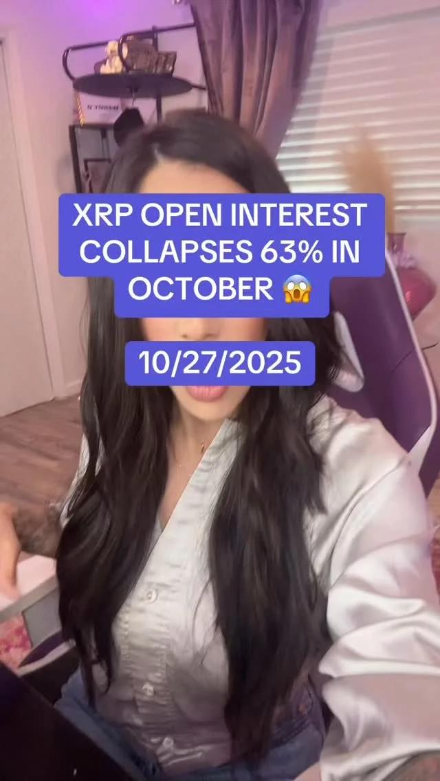 XRP Open Interest Plummets 63% This October