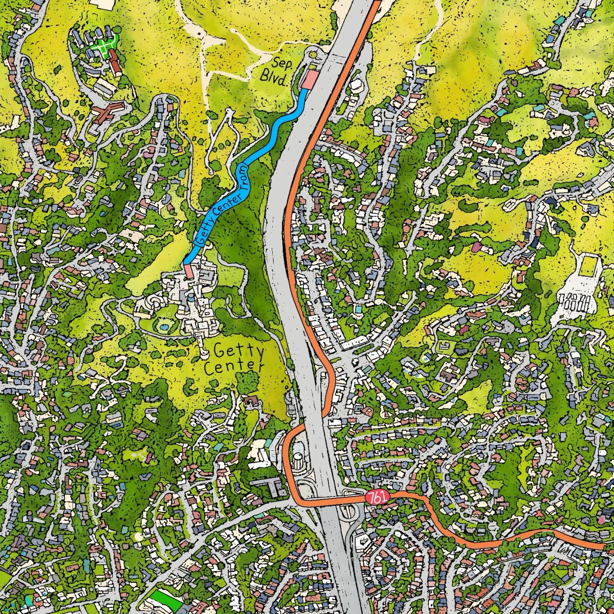 Free Getty Center Views and Its Unique Otis Tram