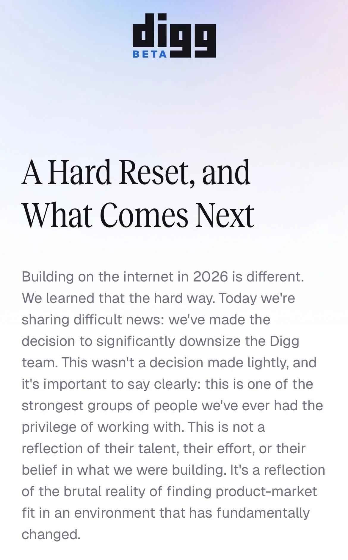 Digg's Reboot Falters: Underestimated Reddit, Bot Chaos