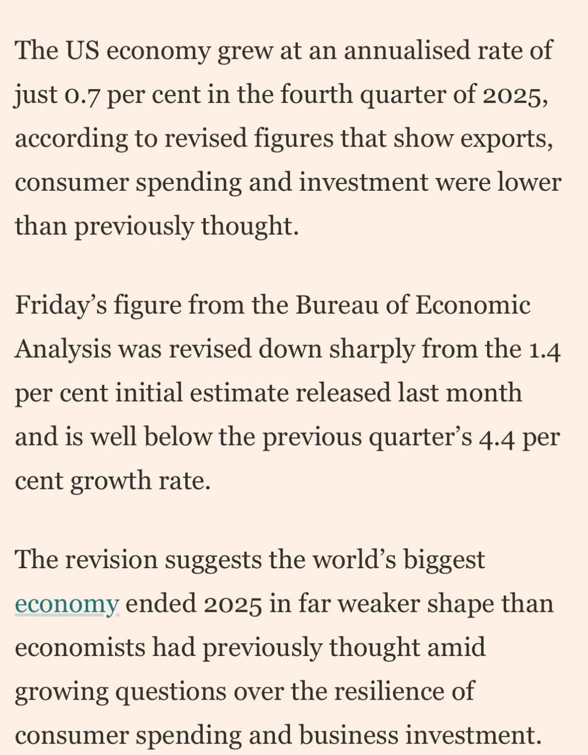 Revised Q4 GDP Signals Slowing US Economy Amid Stagflation Risks