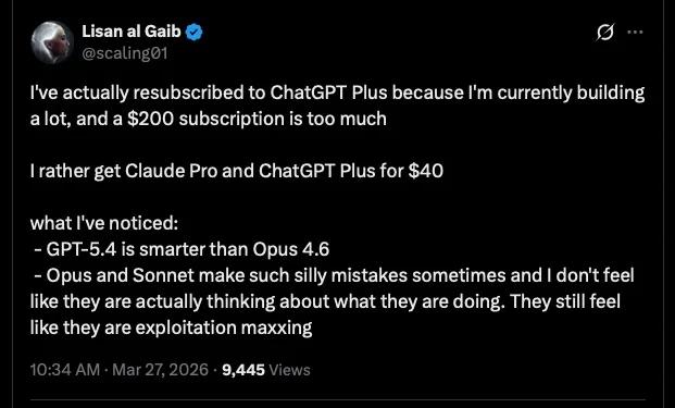 GPT‑5.4 Slower yet Corrects