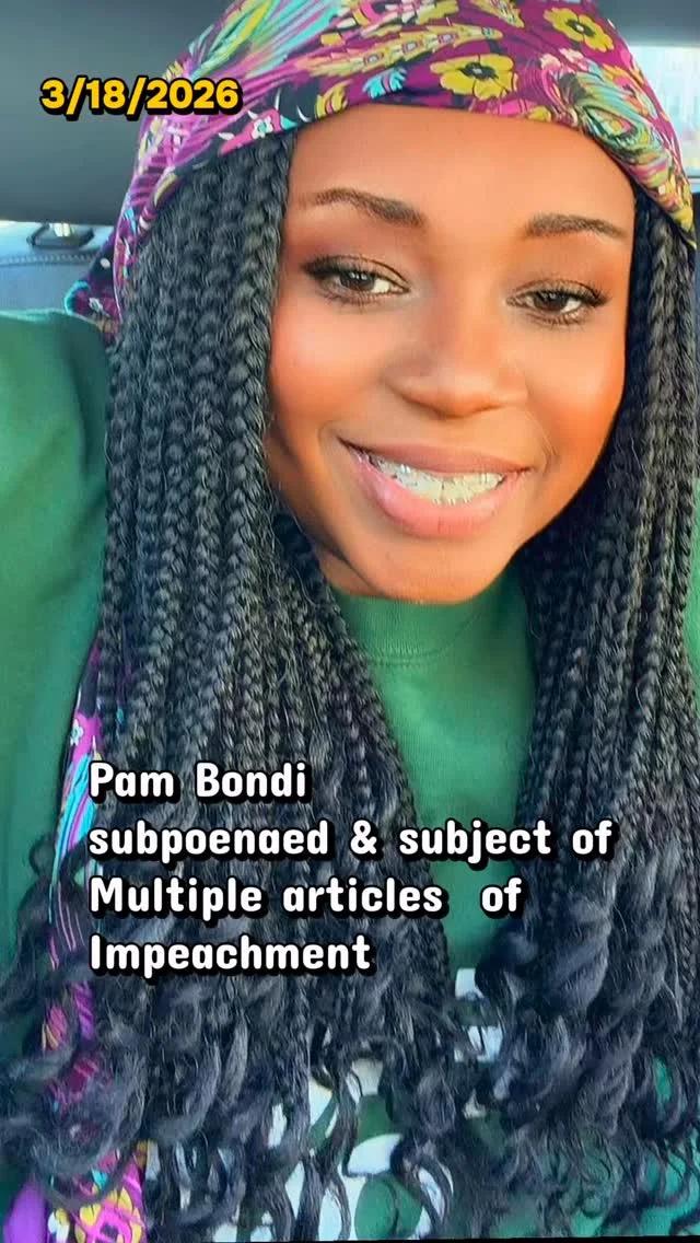 Pam Bondi Faces Subpoena, Impeachment—Real Legal Accountability