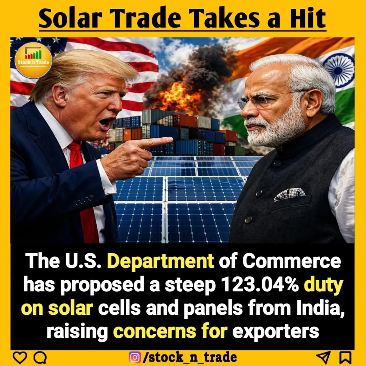 Proposed 123% Rate Could Double US Cost of Indian Modules