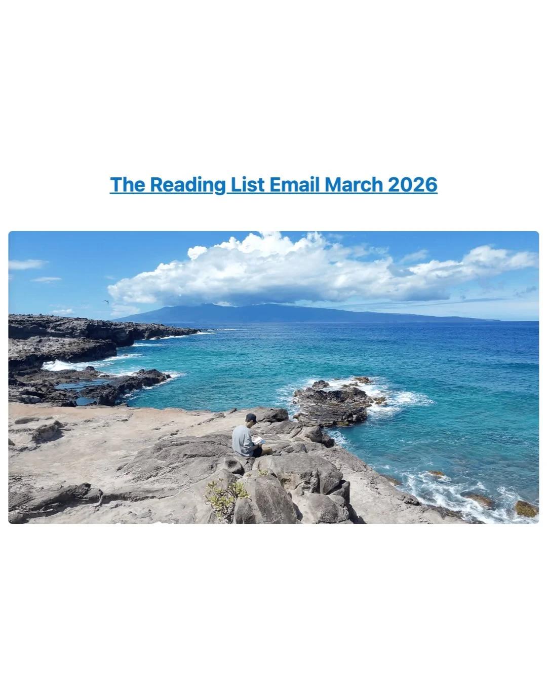 Free Monthly Email Curating 5–10 Must‑Read Books