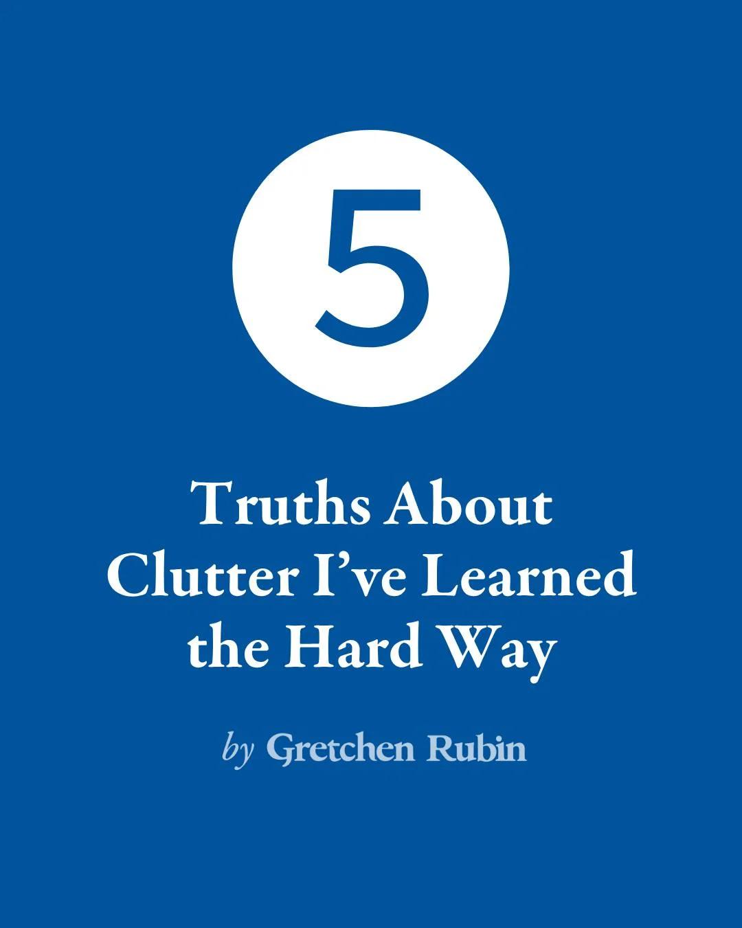 One Simple Rule to Conquer Clutter Forever