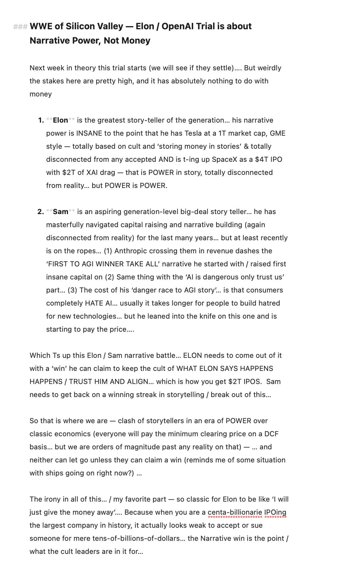 Silicon Valley Showdown: Narrative Power Trumps Money