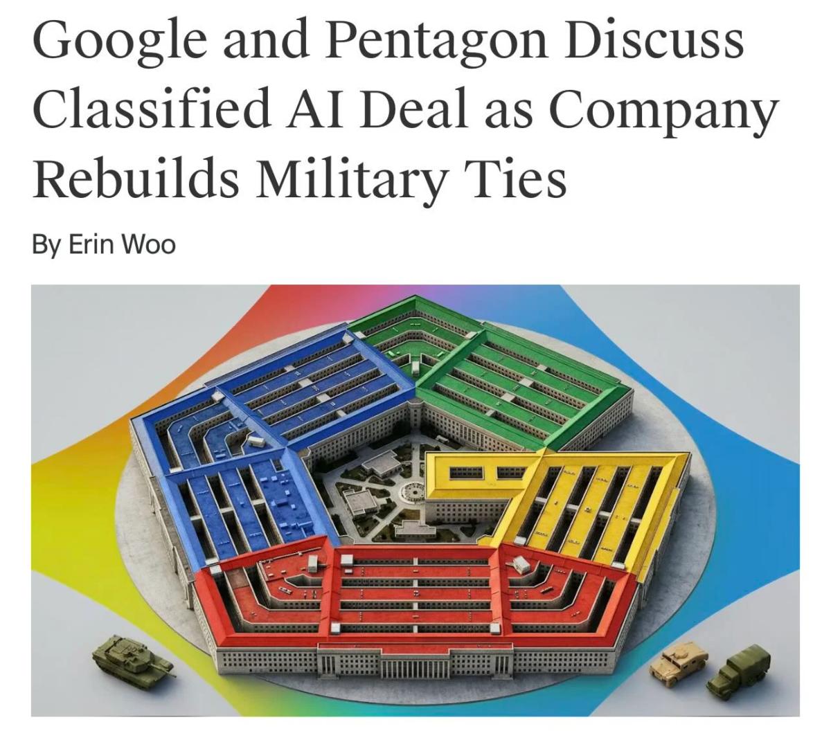 Google Joins Rush to Fill Pentagon AI Gap