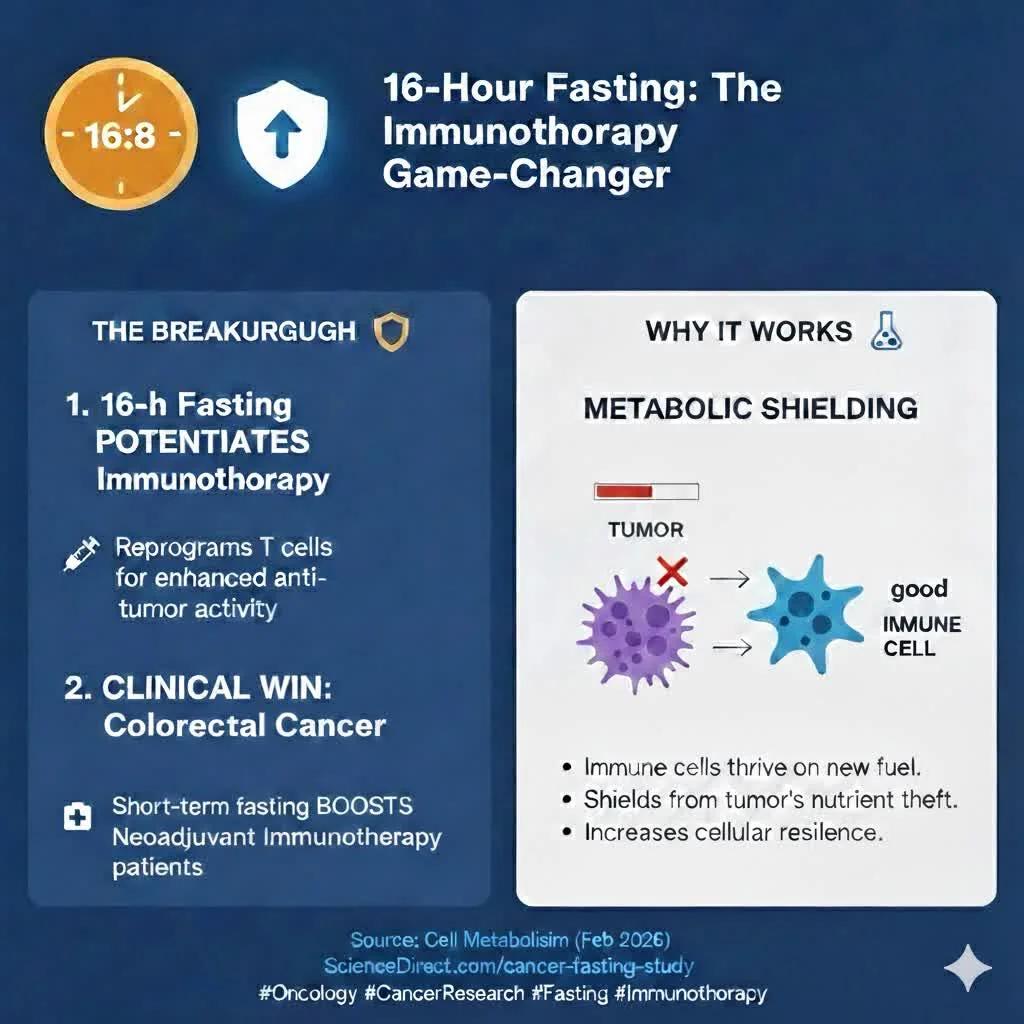 16‑Hour Fast Supercharges T‑Cells for Cancer Therapy