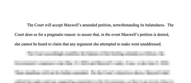 Maxwell Submits USB Drive, Adds New Evidence to Appeal