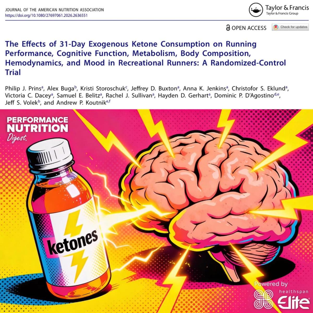 Daily Ketone Supplements Boost Brain Power, Lower Glucose