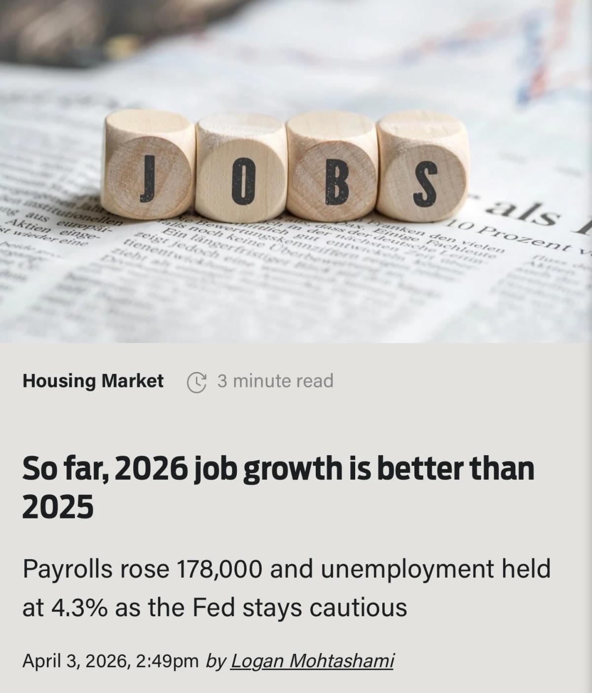 2026 Jobs Data Shows Early Improvement Over 2025