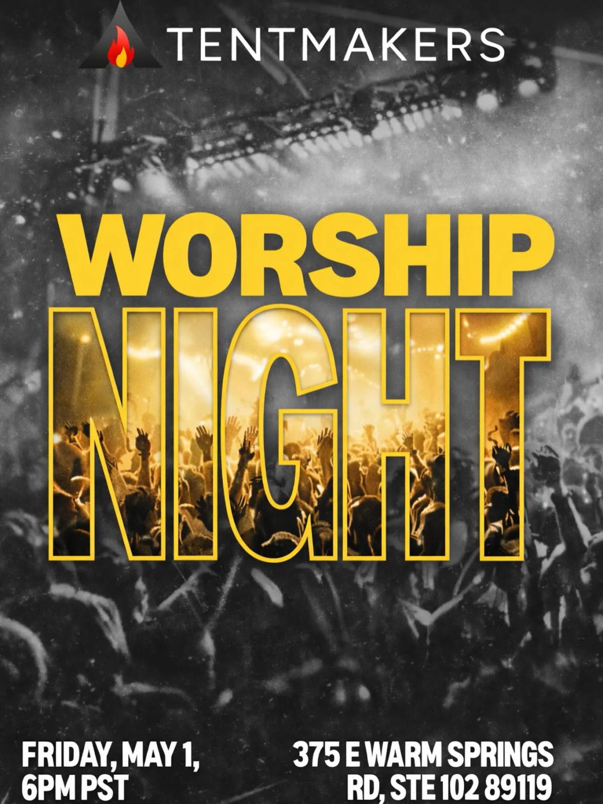 Free Worship Night—Limited Seats, RSVP “WORSHIP”