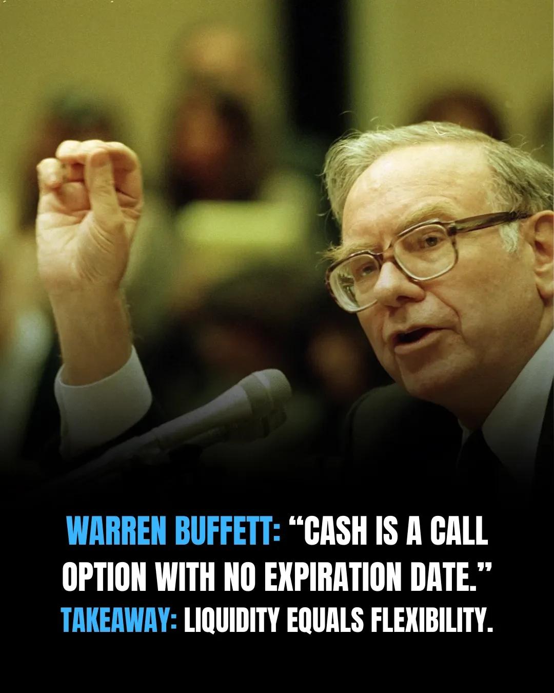 Cash: Unlimited Call Option, Pure Financial Flexibility