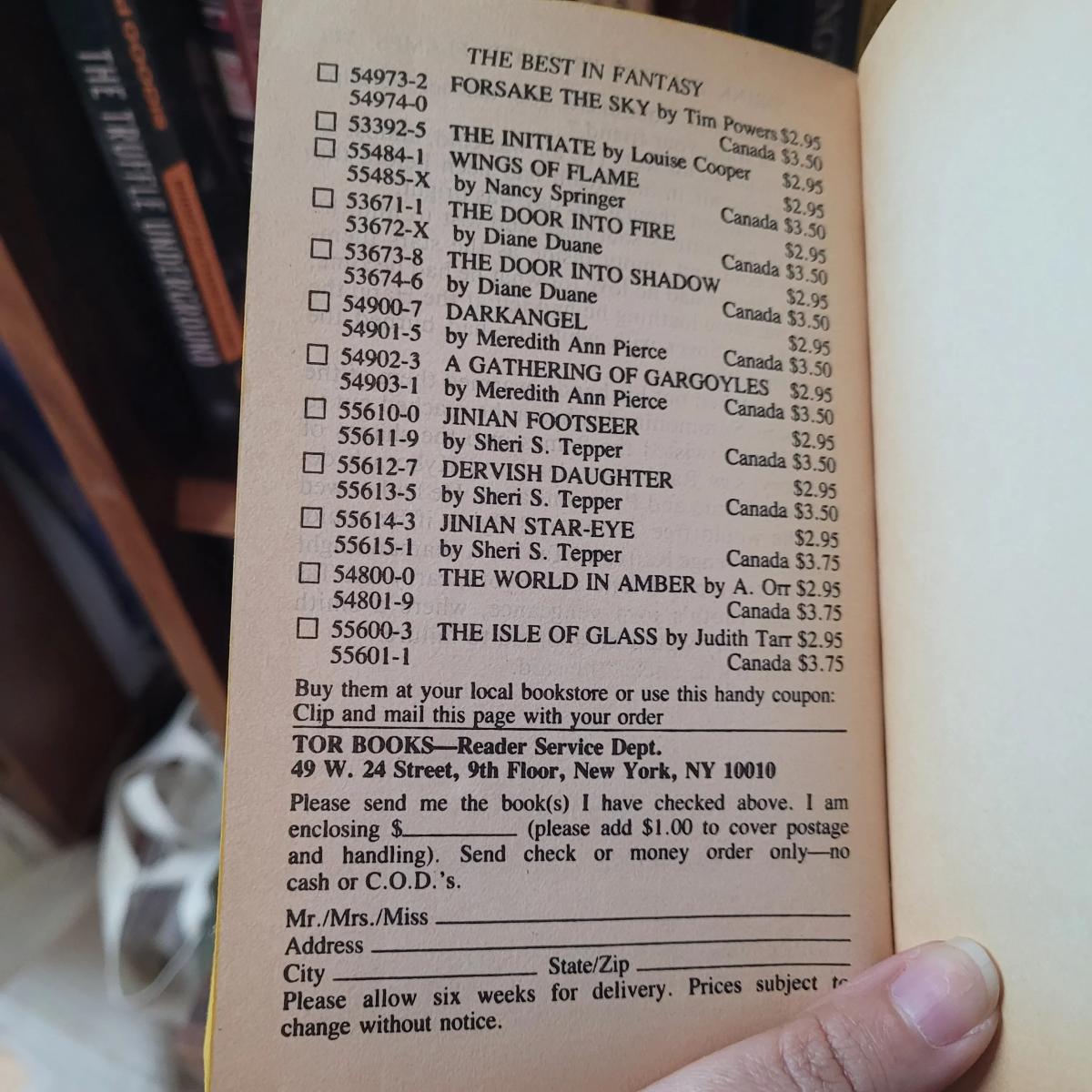Remember When Books Came with Rip‑Out Order Forms?