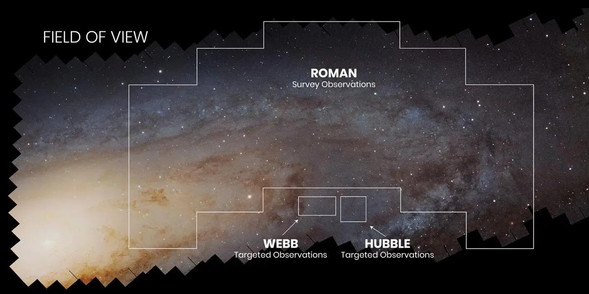JWST Zooms In, Roman Maps the Cosmos Together